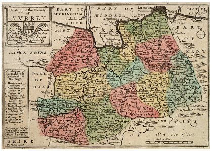 Wenceslas Hollar - Surrey (State 4)