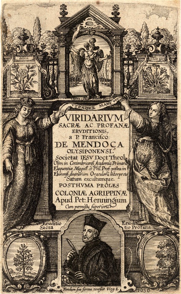 Wenceslas Hollar - Mendoça. Viridarium (State 3)