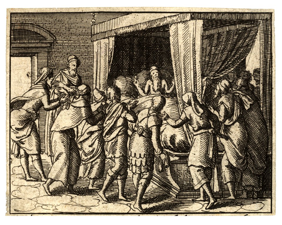 Wenceslas Hollar - Jacob's death (State 2)