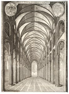 Wenceslas Hollar - St Paul's. The nave (State 2)
