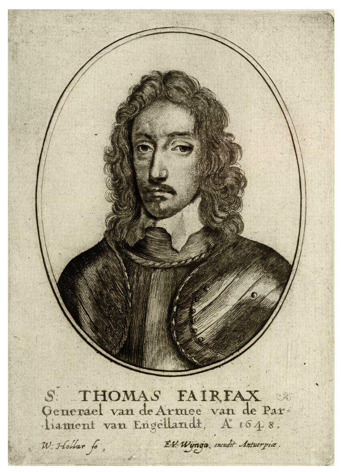 Wenceslas Hollar - Sir Thomas Fairfax (State 3)