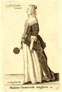 Wenceslas Hollar - Mulier Generosa Anglica (State 3) 3