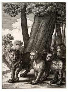 Wenceslas Hollar - The beasts of prey and the mouse