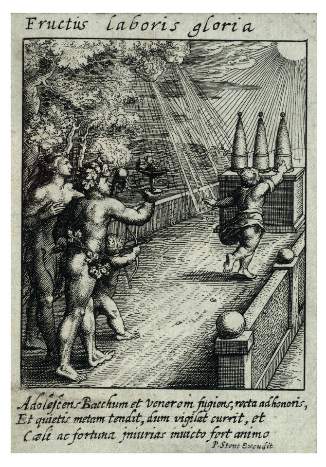 Wenceslas Hollar - Success crowns the work (State 2)