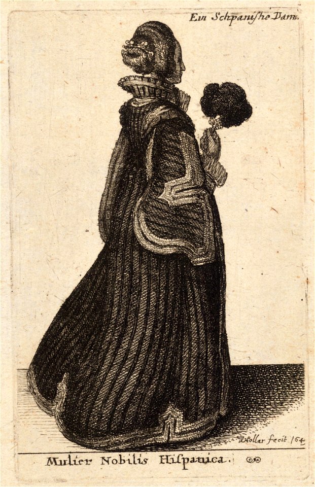 Wenceslas Hollar - Mulier Nobilis Hispanica