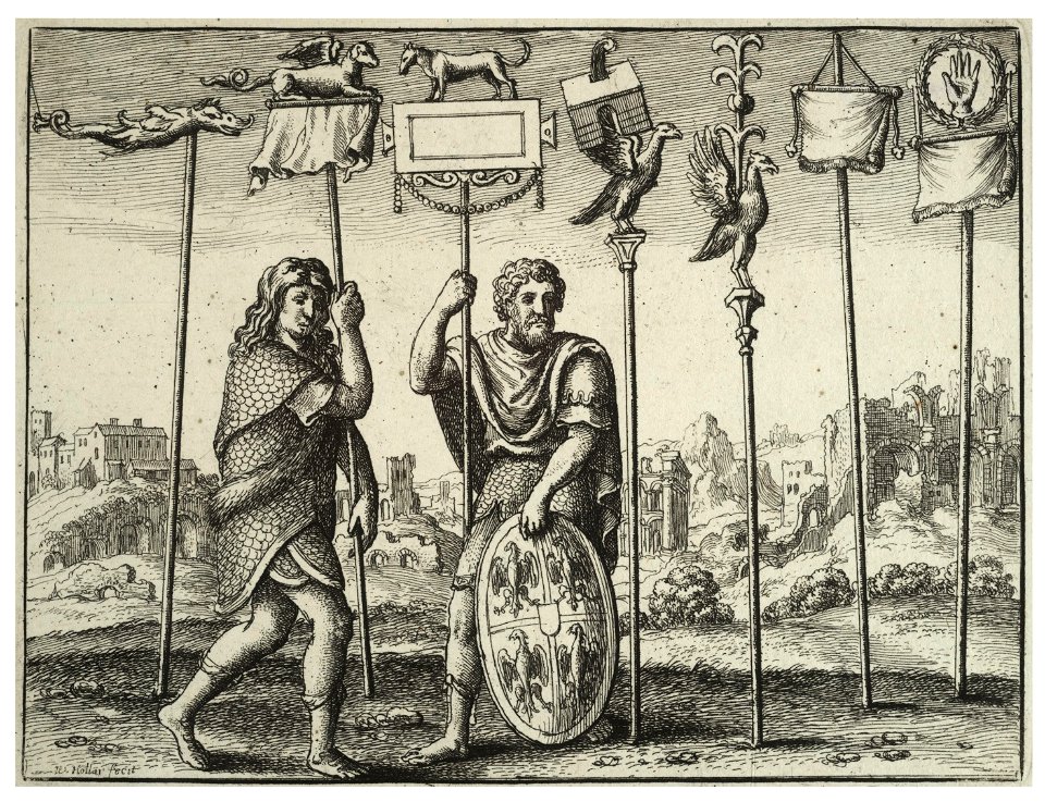 Wenceslas Hollar - Seven Roman standards