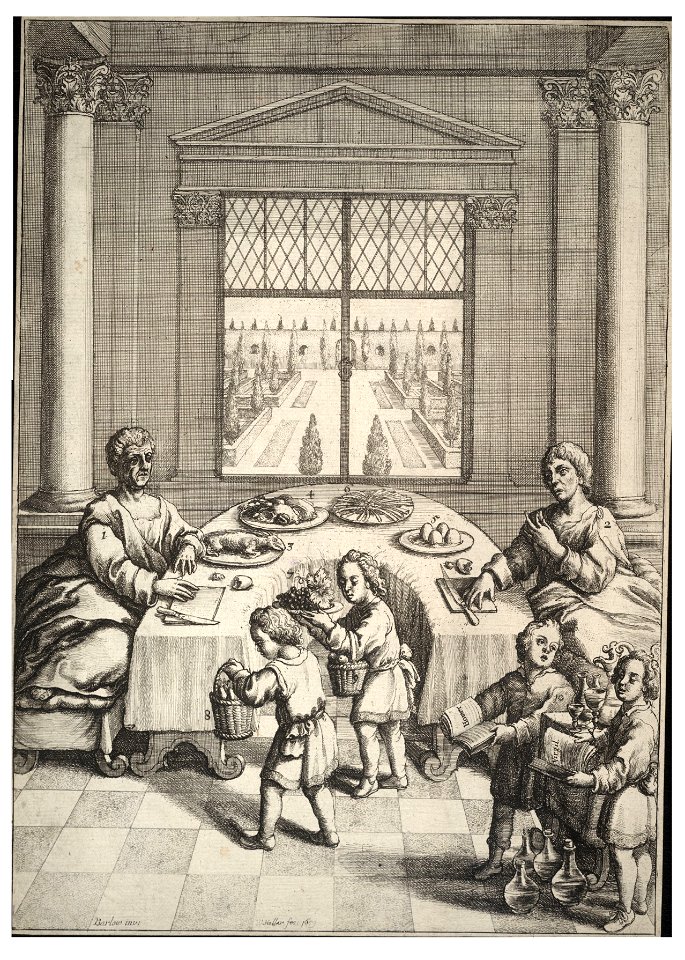 Wenceslas Hollar - The country meal (State 2)
