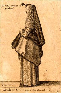 Wenceslas Hollar - Mulier Generosa Brabantica (State 3)
