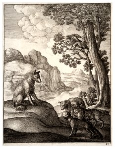 Wenceslas Hollar - The dog and the sheep