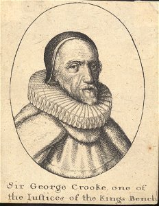 Wenceslas Hollar - Sir George Crooke. Free illustration for personal and commercial use.