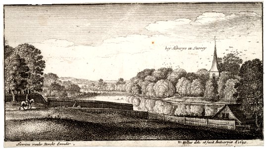Wenceslas Hollar - Near Albury (State 3)