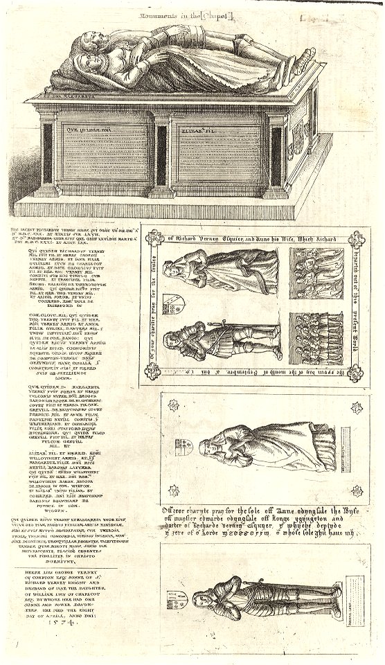 Wenceslas Hollar - Verney (monument) (State 2) 2