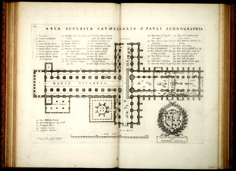 Wenceslas Hollar - St. Paul's. Ground plan (State 1)