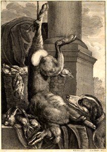 Wenceslas Hollar - The dead hare (State 2)