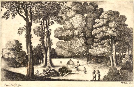 Wenceslas Hollar - The mineral spring (State 4)