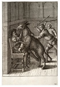 Wenceslas Hollar - The dog and the ass 2