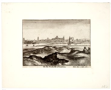 Wenceslas Hollar - On the north side of London (State 2)