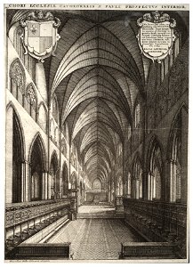 Wenceslas Hollar - St Paul's. The choir (State 2)