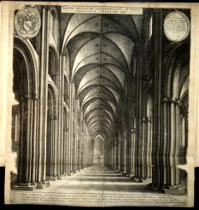 Wenceslas Hollar - St. Paul's. The nave (State 1)