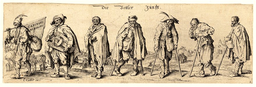 Wenceslas Hollar - Seven beggars
