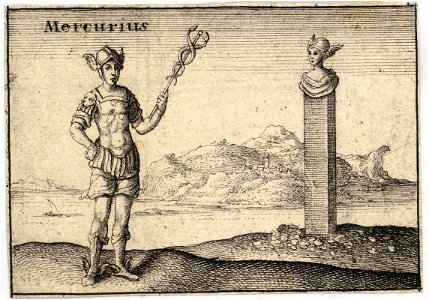 Wenceslas Hollar - The Greek gods. Mercury. Free illustration for personal and commercial use.