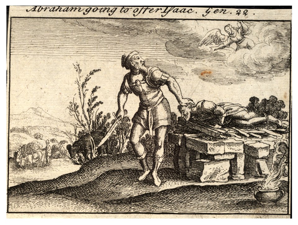 Wenceslas Hollar - The sacrifice of Isaac (State 2)