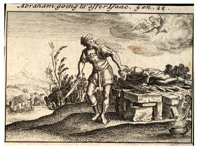 Wenceslas Hollar - The sacrifice of Isaac (State 2)