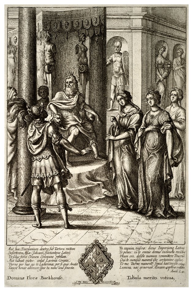Wenceslas Hollar - Turnus before Latinus (State 2)