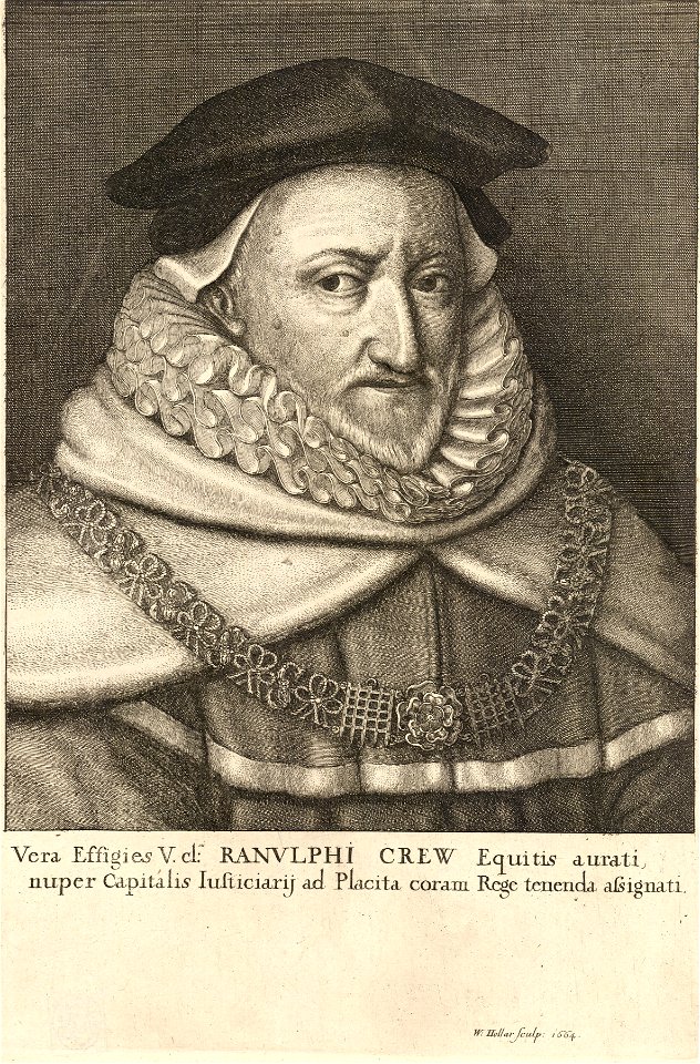 Wenceslas Hollar - Sir Ranulphe Crewe (State 1)