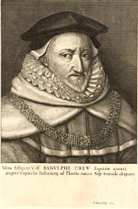 Wenceslas Hollar - Sir Ranulphe Crewe (State 1)