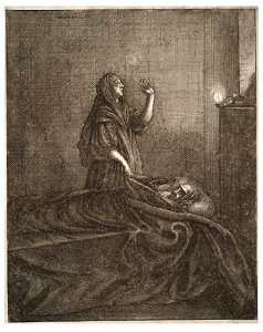 Wenceslas Hollar - The dead man and the woman (State 1)
