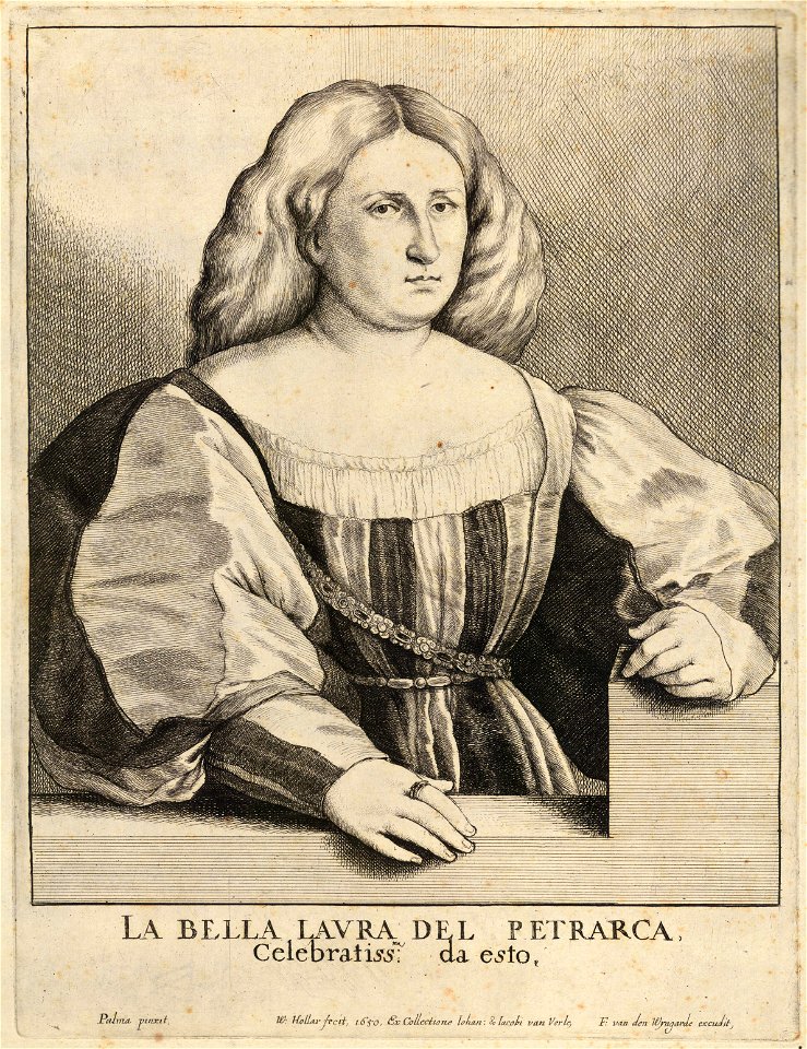Wenceslas Hollar - Petrarch's Laura (State 1)