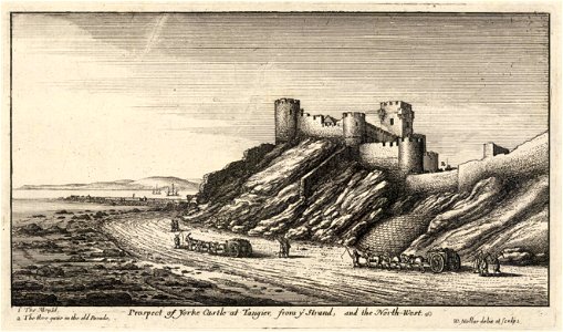 Wenceslas Hollar - Prospect of York Castle (State 1)