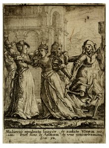 Wenceslas Hollar - Queen (State 2). Free illustration for personal and commercial use.