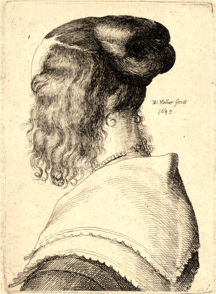 Wenceslas Hollar - The same woman, back view