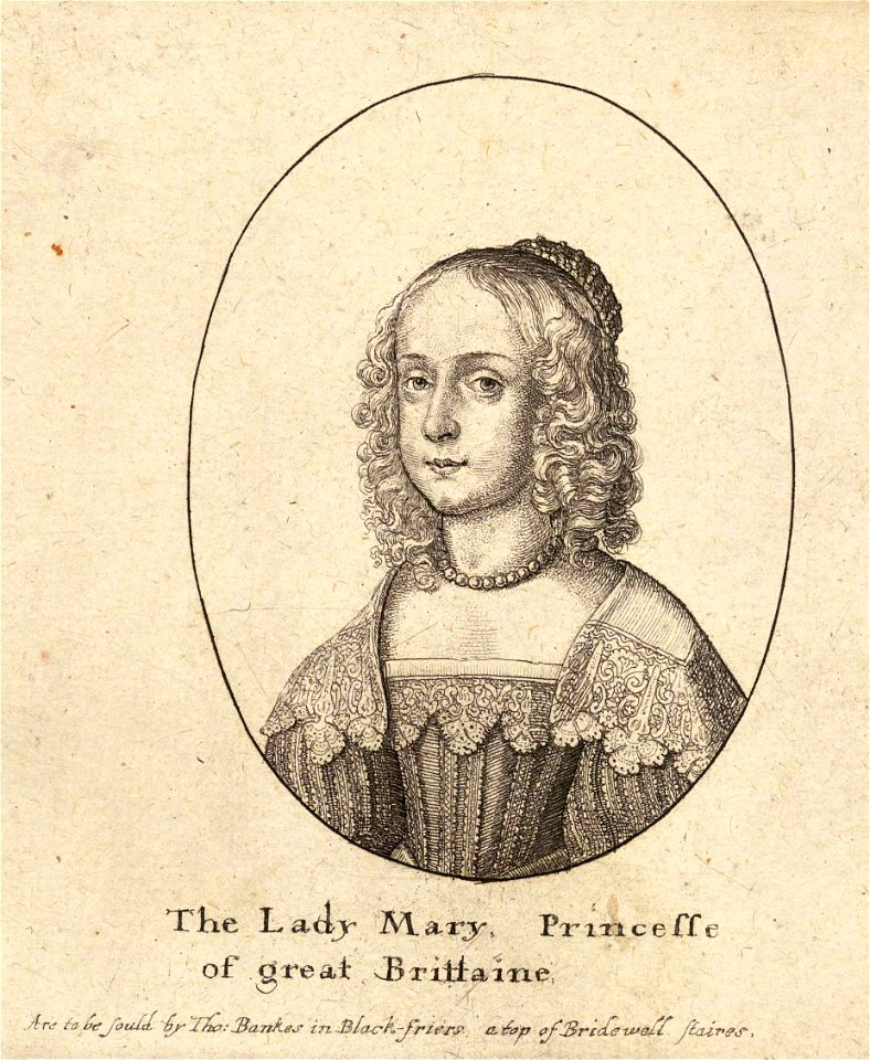 Wenceslas Hollar - Princess Mary (State 2)