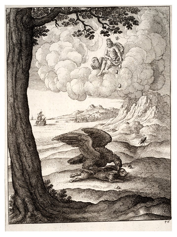 Wenceslas Hollar - The eagle and the beetle 2
