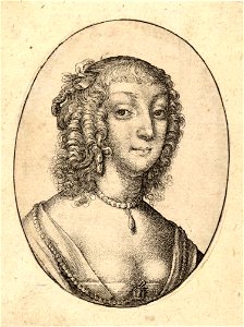 Wenceslas Hollar - Two portrait busts in ovals (State 2)