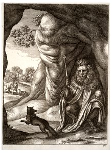 Wenceslas Hollar - The fox and the lion