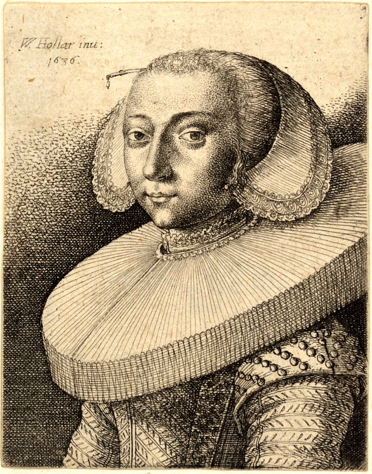 Wenceslas Hollar - The same woman, with a ruff (State 1)