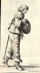 Wenceslas Hollar - The bowing gentleman (State 2). Free illustration for personal and commercial use.