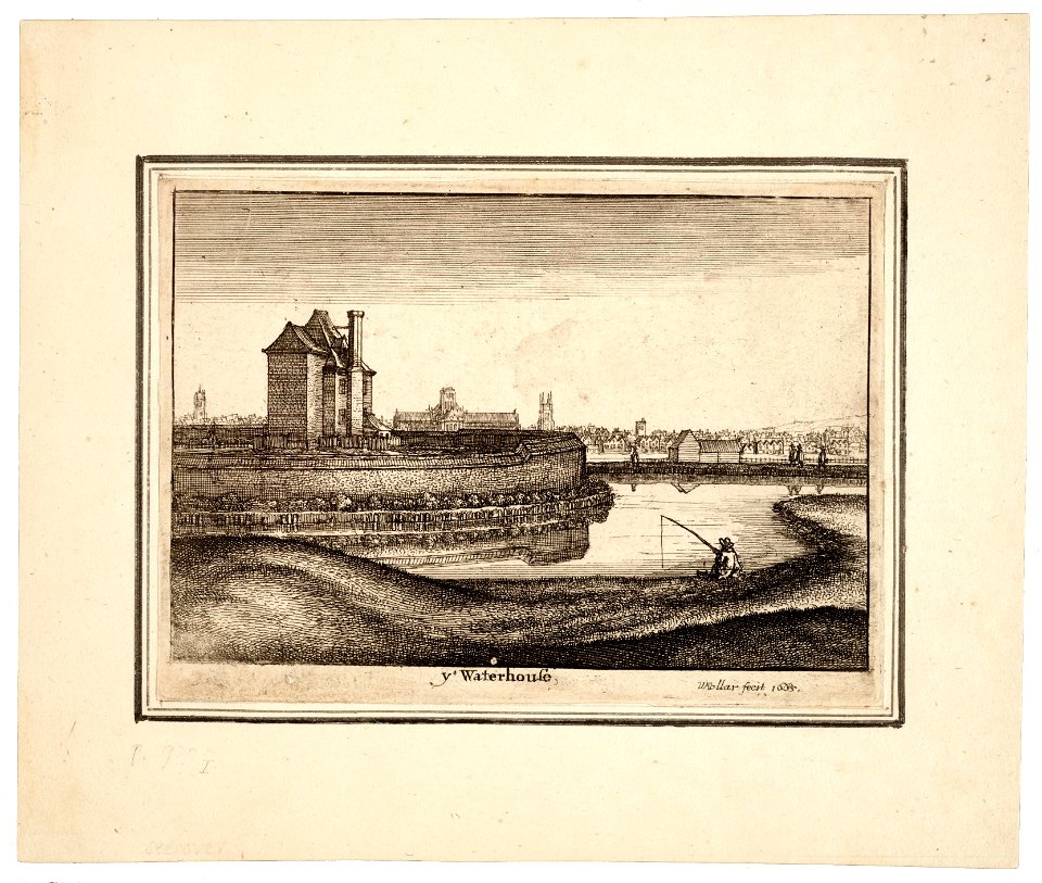 Wenceslas Hollar - The Waterhouse (State 1)