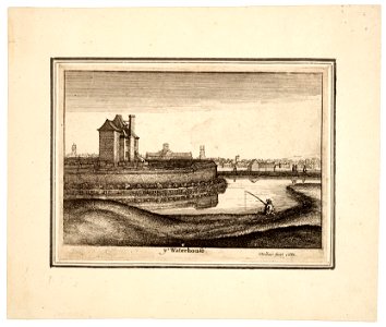 Wenceslas Hollar - The Waterhouse (State 1)