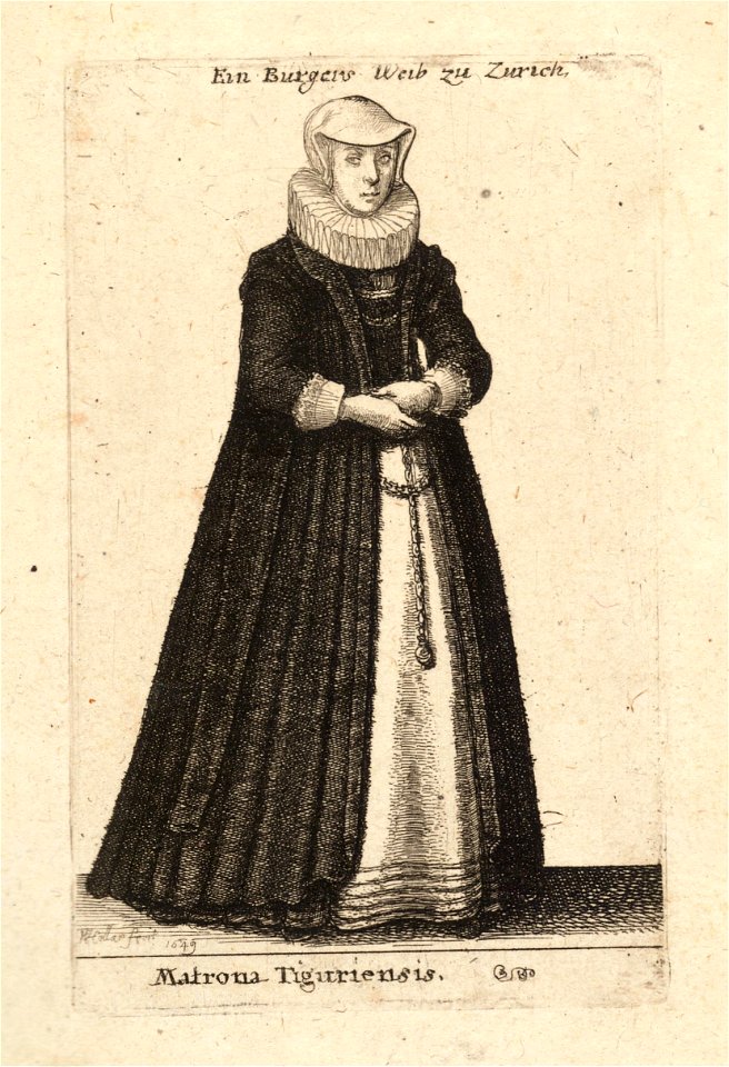 Wenceslas Hollar - Matrona Tiguriensis (State 1)