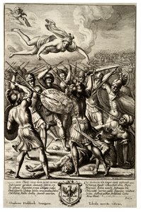 Wenceslas Hollar - Venus protecting Aeneas (State 2). Free illustration for personal and commercial use.