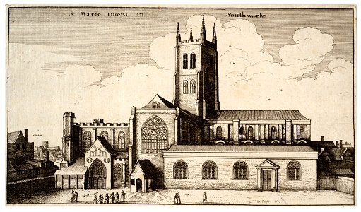 Wenceslas Hollar - St Mary Overy (State 2)