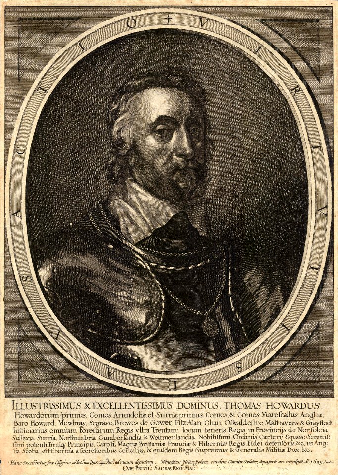 Wenceslas Hollar - Thomas, Earl of Arundel (State 3)