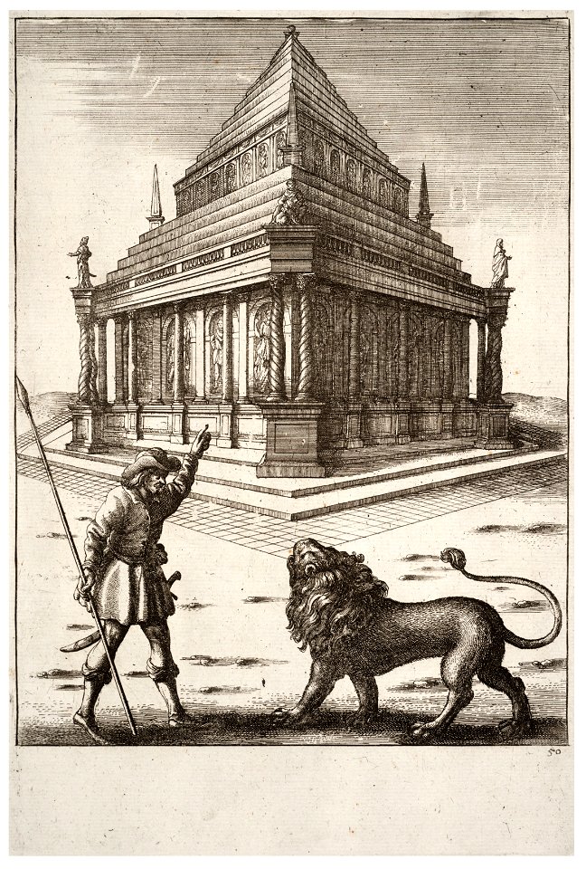 Wenceslas Hollar - The lion and the forester
