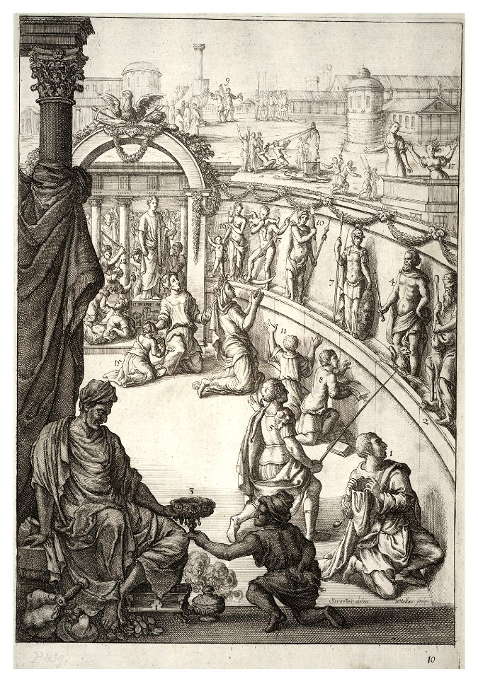Wenceslas Hollar - The vanity of human wishes (State 2)