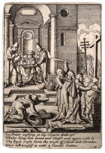 Wenceslas Hollar - The washing of hands